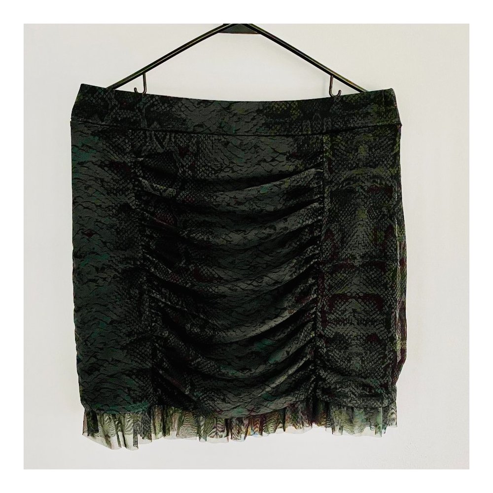 Free People Romi Mesh Mini Skirt Women's Size M-L.